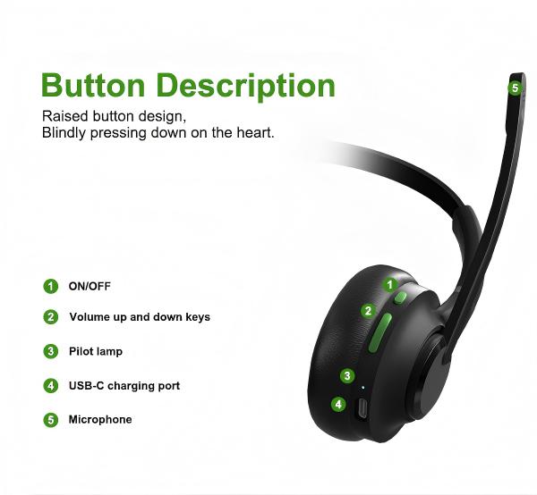 One Touch Control Education Headset
