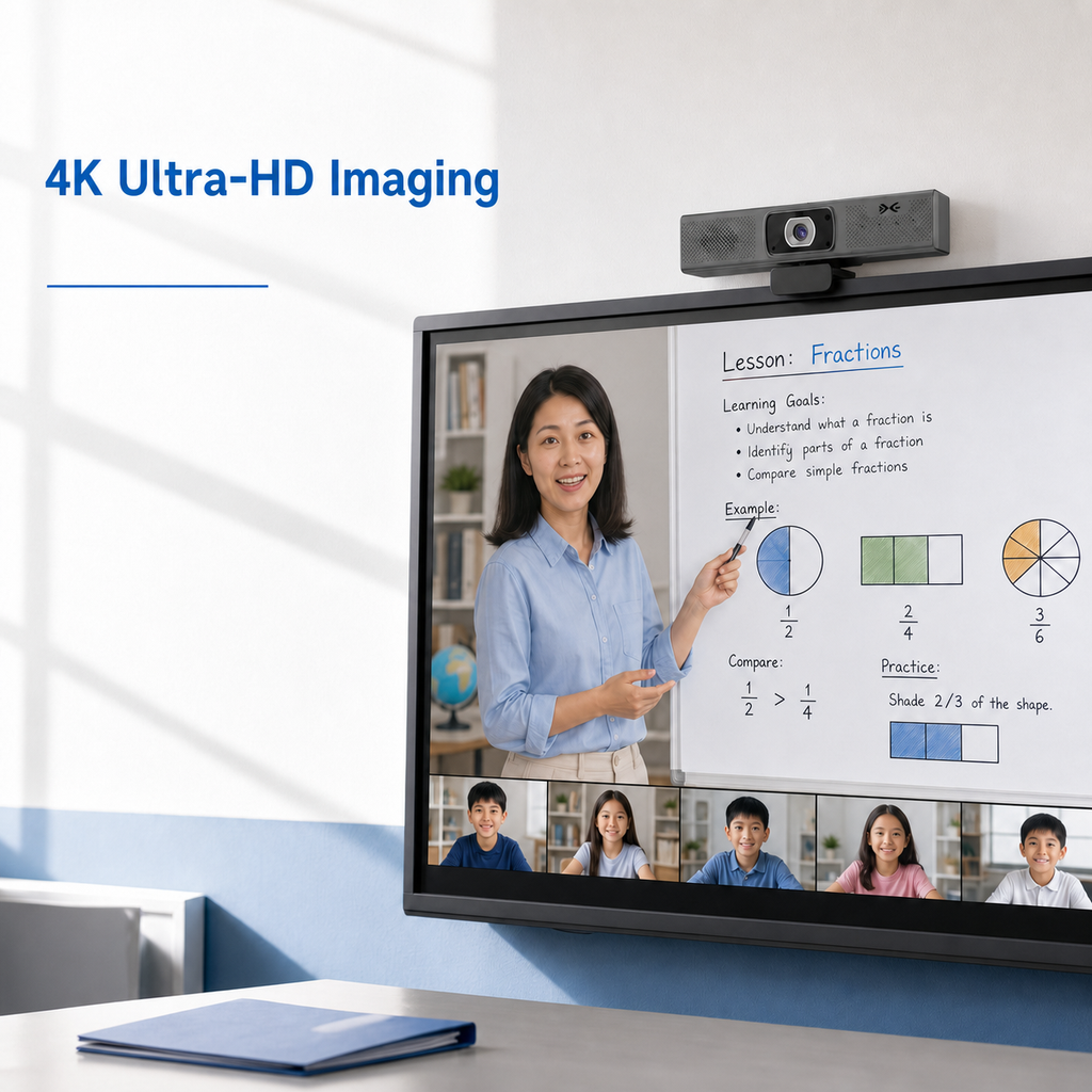 4K Ultra-HD USB Camera for Classrooms and Meetings