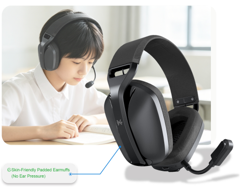 Built In Microphone Education Headset